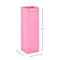13" Solid Pink Wine Gift Bag for only USD 3.49 | Hallmark