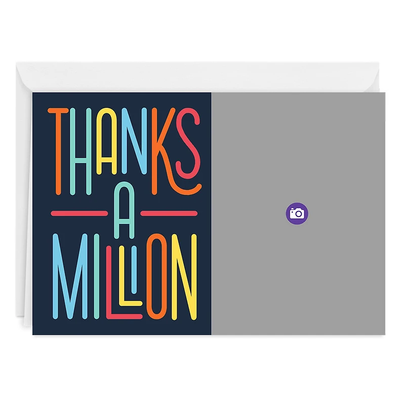 Personalized Thanks a Million Thank-You Photo Card for only USD 4.99 | Hallmark