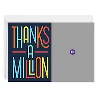 Personalized Thanks a Million Thank-You Photo Card for only USD 4.99 | Hallmark