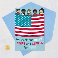 Thank Our Lucky Stars and Stripes Veterans Day Card for only USD 2.00 | Hallmark