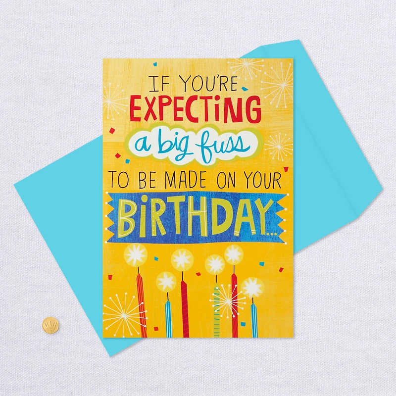 16" Make a Fuss Cake Pop-Up Jumbo Birthday Card for only USD 14.99 | Hallmark