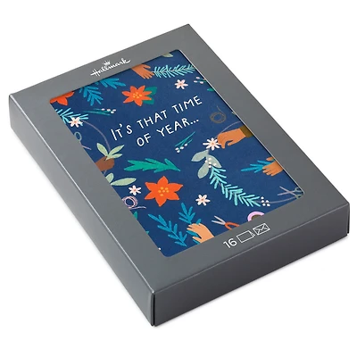 Garlands on Blue Boxed Christmas Cards, Pack of 16 for only USD 12.49 | Hallmark