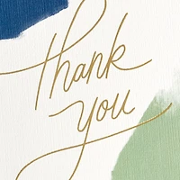 Blue and Green Brushstroke Thank You Card for only USD 5.99 | Hallmark