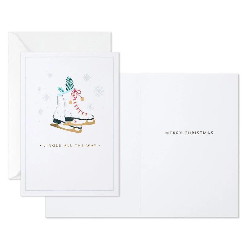 Ice Skates With Jingle Bells Packaged Christmas Cards, Set of 5 for only USD 5.00 | Hallmark