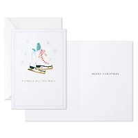 Ice Skates With Jingle Bells Packaged Christmas Cards, Set of 5 for only USD 5.00 | Hallmark