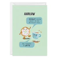 Donut and Latte Punny Custom Thank-You Card for only USD 4.99 | Hallmark