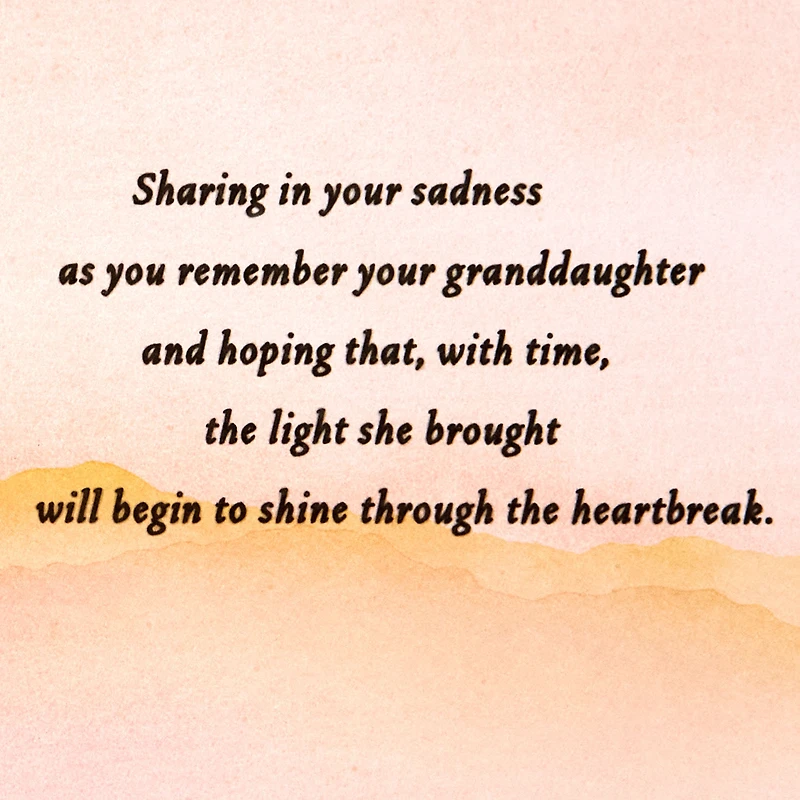 Sharing in Your Sadness Sympathy Card for Loss of Granddaughter for only USD 4.59 | Hallmark