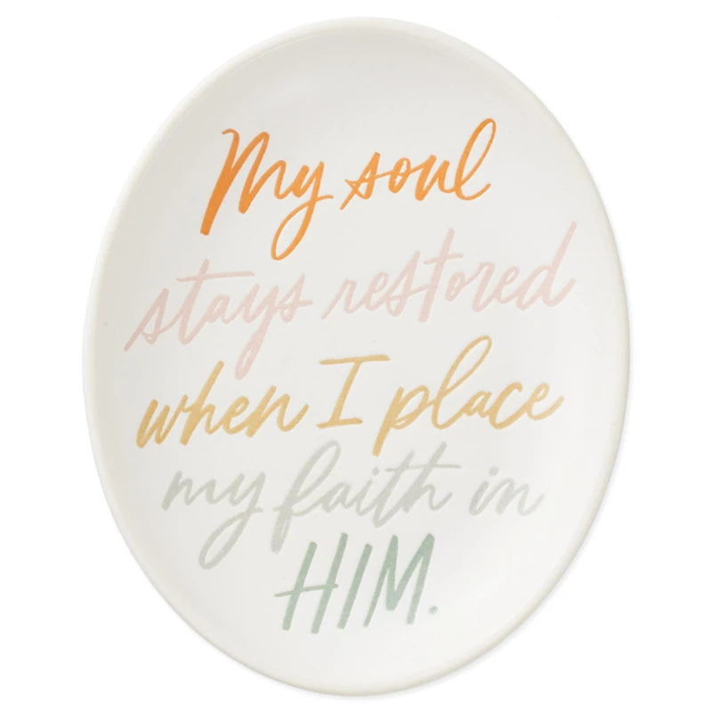 My Soul Stays Restored Trinket Dish for only USD 16.99 | Hallmark