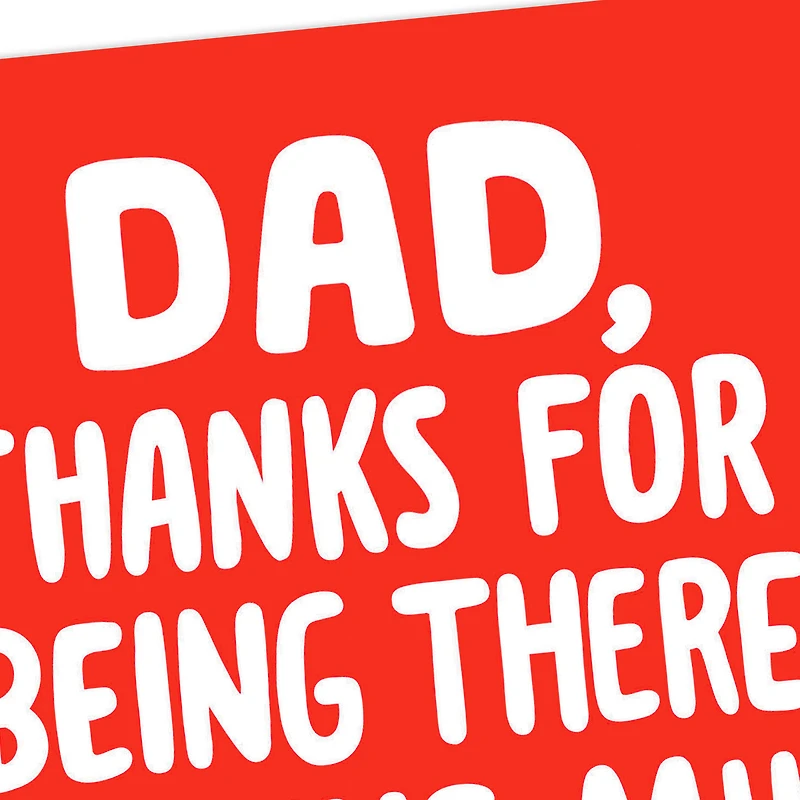 Thanks for Being There Funny Father's Day Card for Dad for only USD 3.99 | Hallmark