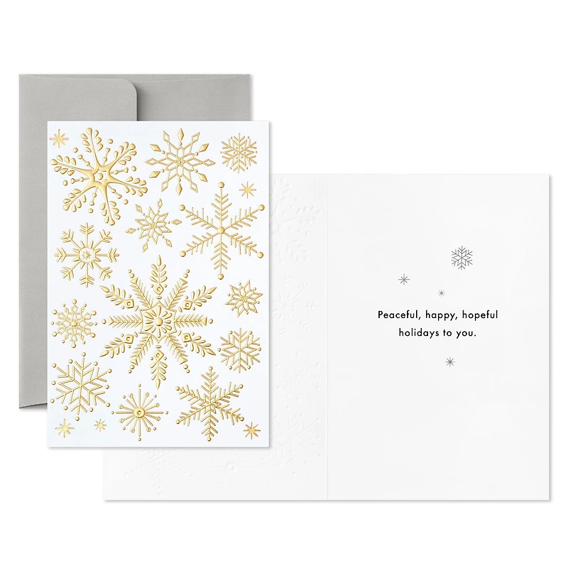 Gold Snowflakes Packaged Christmas Cards, Set of 5 for only USD 5.00 | Hallmark