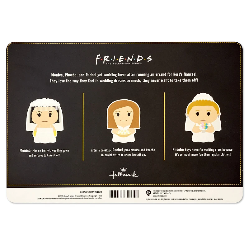itty bittys® Friends Monica, Rachel and Phoebe in Wedding Dresses Plush, Set of 3 for only USD 26.99 | Hallmark
