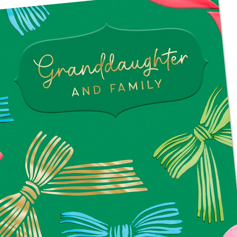 You Bring Us Such Happiness Christmas Card for Granddaughter and Family for only USD 3.99 | Hallmark