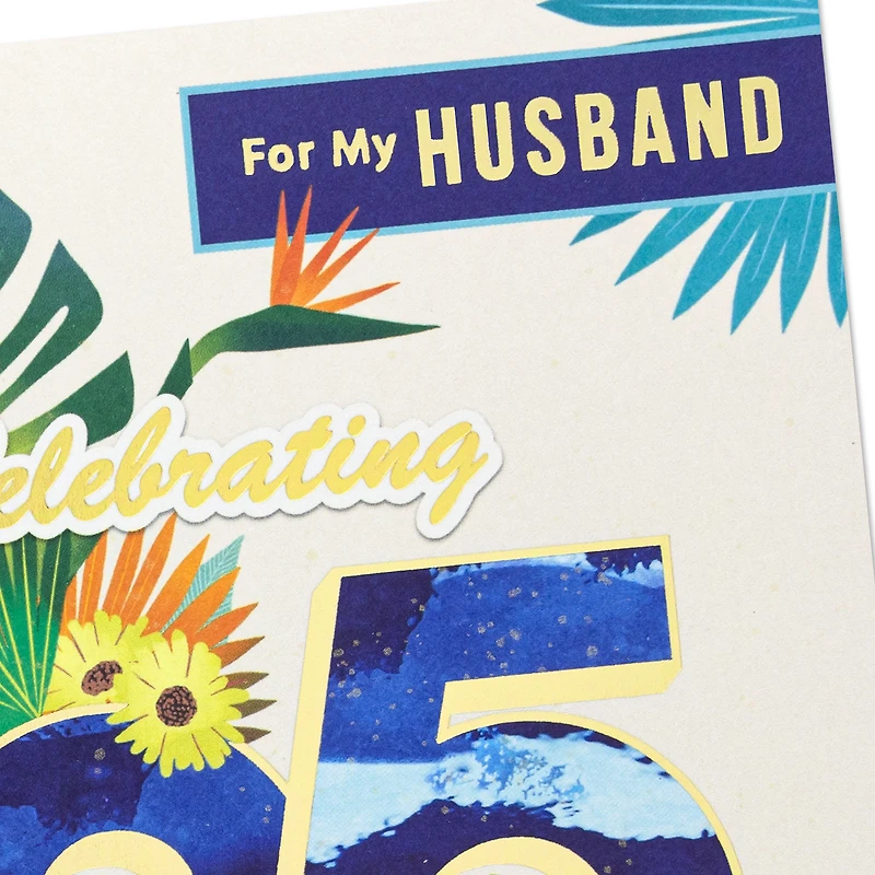 Tropical Leaves 25th Anniversary Card for Husband for only USD 5.59 | Hallmark