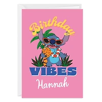 Disney Lilo & Stitch Birthday Vibes Custom Birthday Card for only USD 4.99 | Hallmark