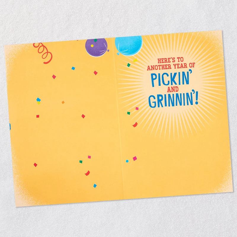 Pickin' and Grinnin' Funny Musical Birthday Card With Motion for only USD 9.99 | Hallmark