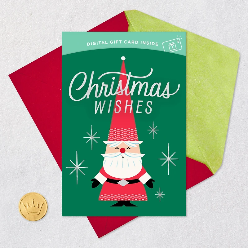 Merry Mod Santa Gift Card Greeting Christmas Card for only USD 4.99 | Hallmark