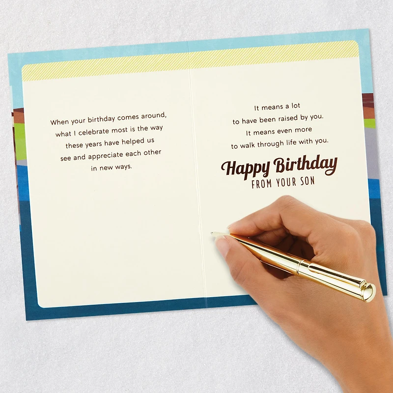 I'm Lucky to Walk Through Life With You Birthday Card for Dad From Son for only USD 6.99 | Hallmark