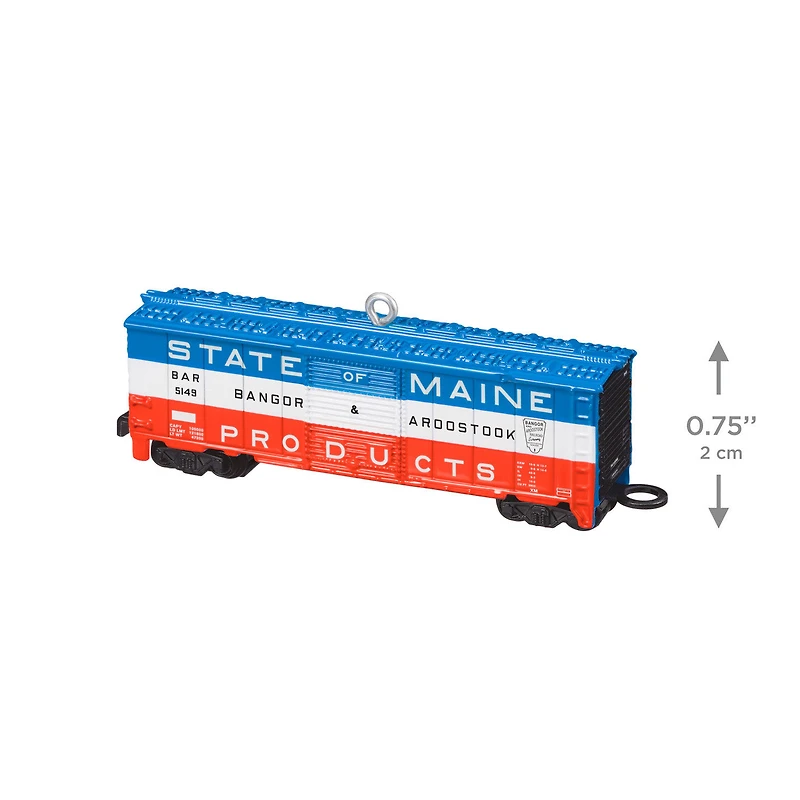 Lionel® Bangor & Aroostook State of Maine Boxcar Metal Ornament for only USD 29.99 | Hallmark