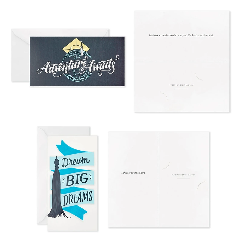 Sophisticated Assorted Money Holder Graduation Cards, Pack of 36 for only USD 12.99 | Hallmark