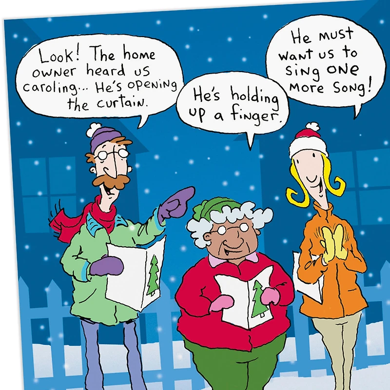 Flipping Christmas Spirit Carolers Funny Christmas Card for only USD 3.49 | Hallmark