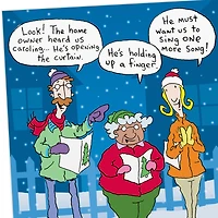 Flipping Christmas Spirit Carolers Funny Christmas Card for only USD 3.49 | Hallmark