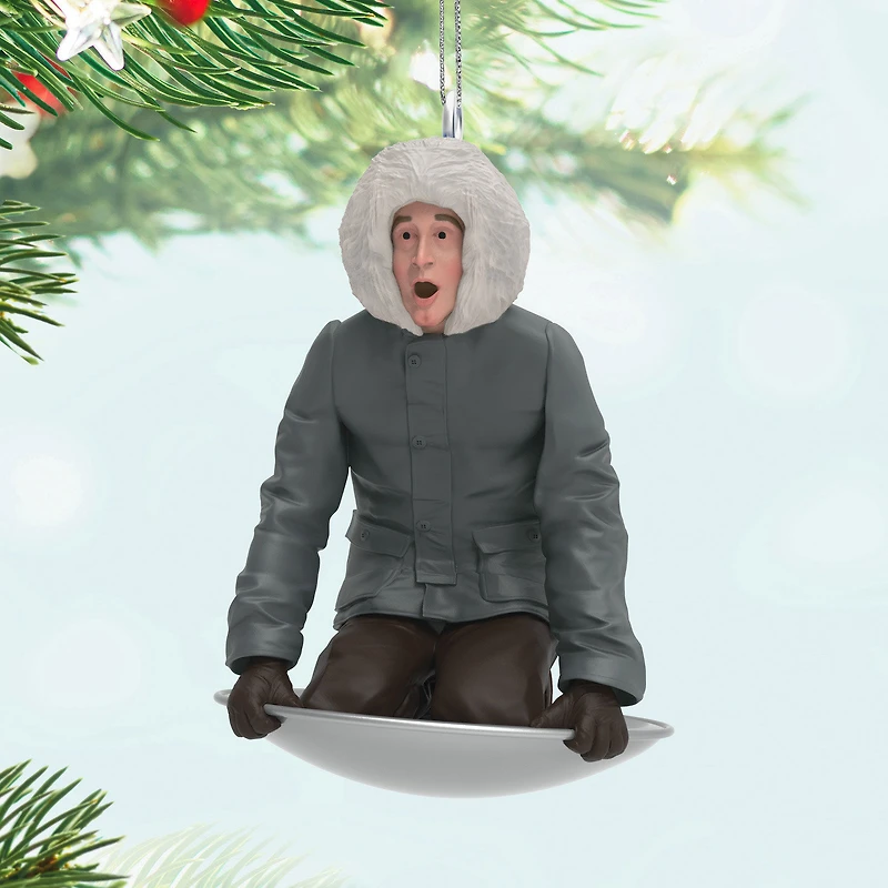 Mini National Lampoon's Christmas Vacation™ Sledding Clark Ornament, 1.25" for only USD 13.99 | Hallmark