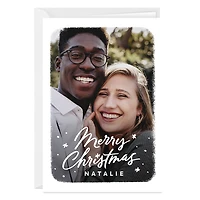 White Frame and Snow Custom Christmas Card for only USD 4.99 | Hallmark