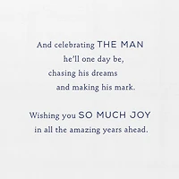 Celebrating Your New Little Man New Baby Boy Card for only USD 6.59 | Hallmark