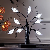 Mud Pie Halloween Mini Tree With LED Ghost Lights, 11" H for only USD 19.99 | Hallmark