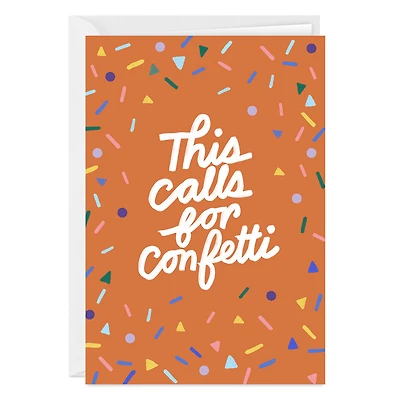 Fun Confetti Custom Celebration Card for only USD 4.99 | Hallmark