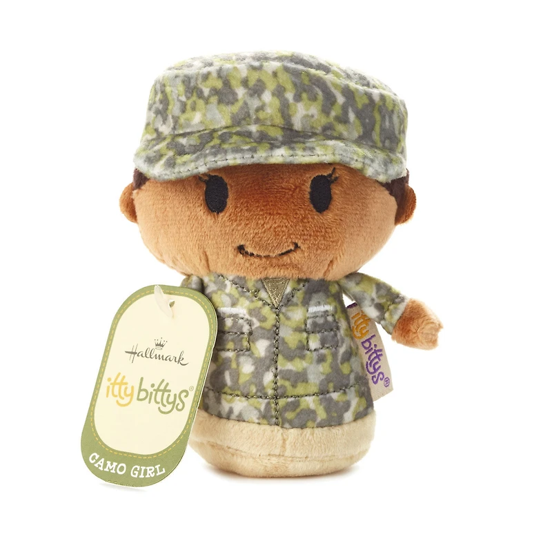 itty bittys® Black Woman in Green Camo Plush for only USD 9.99 | Hallmark