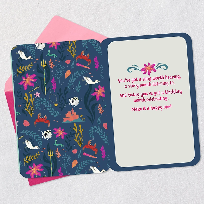 Disney The Little Mermaid Raise That Voice Birthday Card for only USD 2.99 | Hallmark