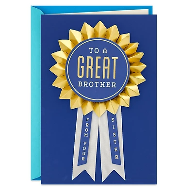 You're the Best of the Best Birthday Card for Brother From Sister for only USD 8.59 | Hallmark