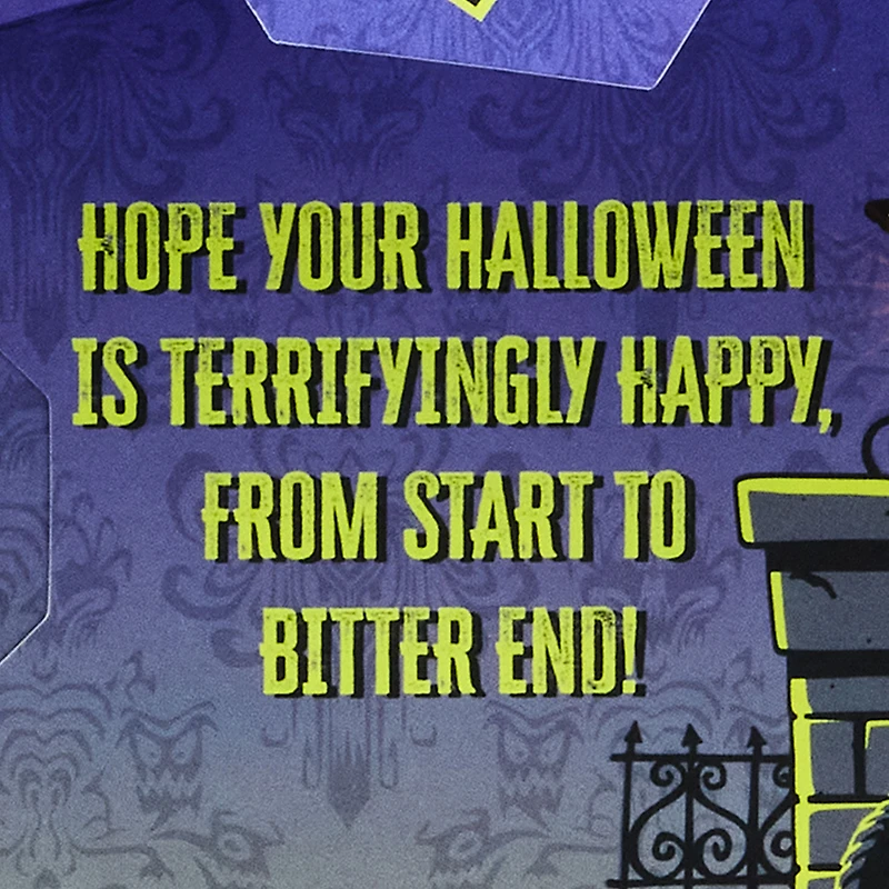 Disney The Haunted Mansion Welcome Foolish Mortals Musical Pop-Up Halloween Card with Light for only USD 9.99 | Hallmark