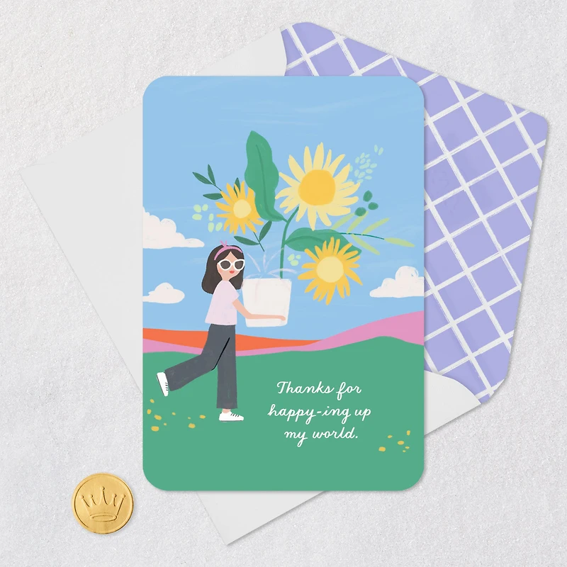 You Happy Up My World Thank You Card for only USD 2.99 | Hallmark