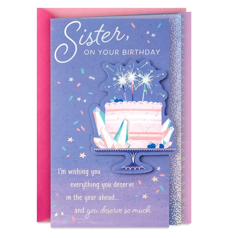 Wishing You Everything You Deserve Birthday Card for Sister for only USD 7.99 | Hallmark