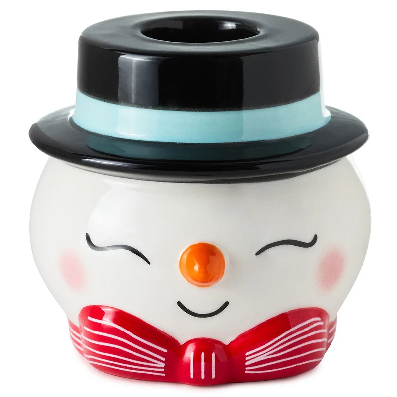 Shaped Snowman Taper Candle Holder, 2.4" for only USD 14.99 | Hallmark