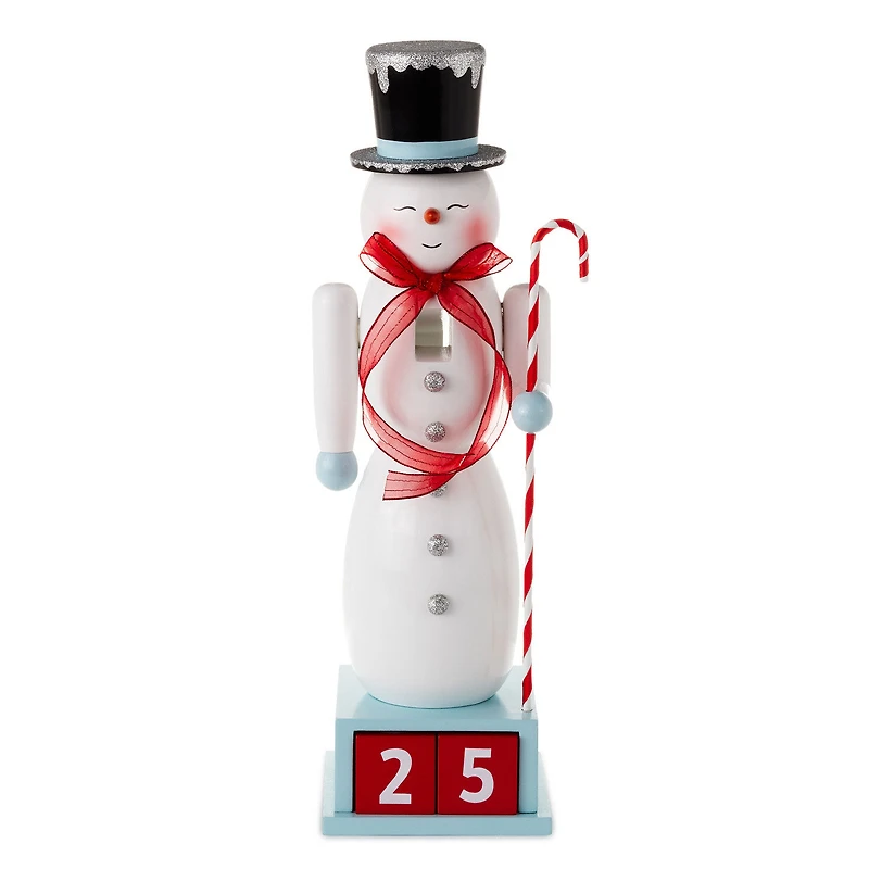 Snowman Christmas Countdown Nutcracker Figurine, 15" for only USD 56.99 | Hallmark