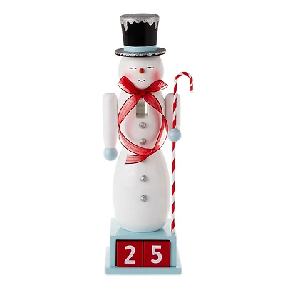 Snowman Christmas Countdown Nutcracker Figurine, 15" for only USD 56.99 | Hallmark