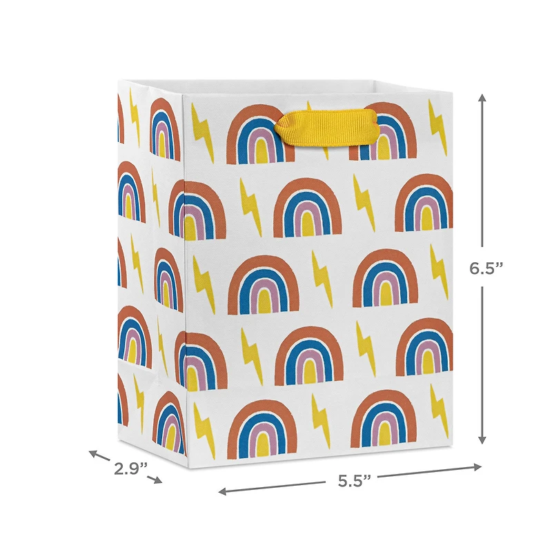 6.5" Rainbows and Lightning Bolts Small Gift Bag for only USD 2.49 | Hallmark