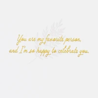 You're My Favorite Person Birthday Card for Wife for only USD 9.59 | Hallmark