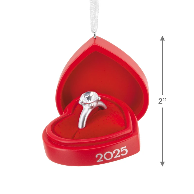 Engagement Ring in Red Box 2025 Hallmark Ornament for only USD 14.99 | Hallmark