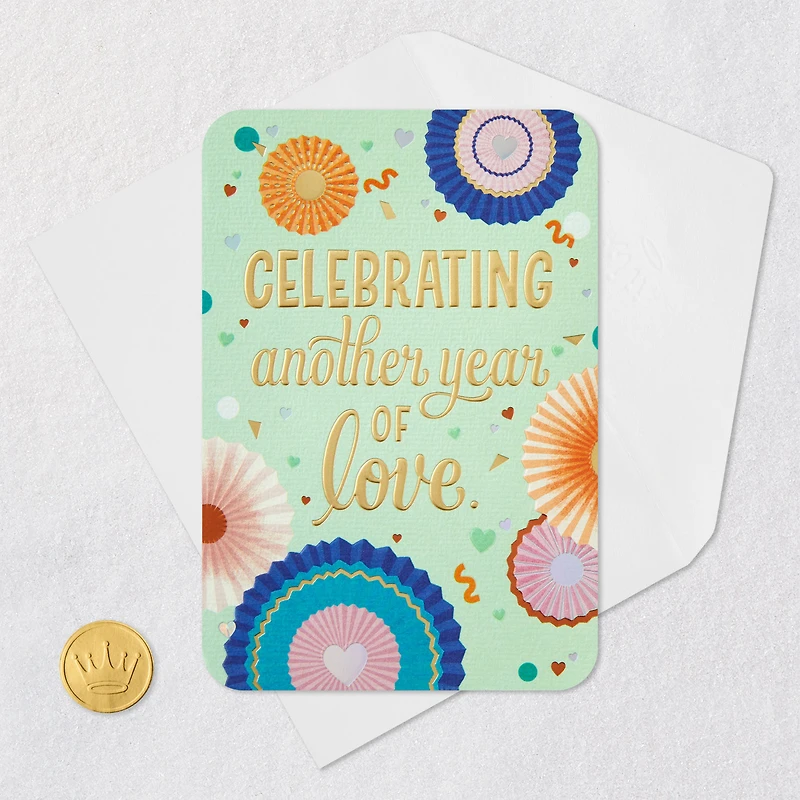 Celebrating Another Year of Love Anniversary Card for Couple for only USD 5.99 | Hallmark
