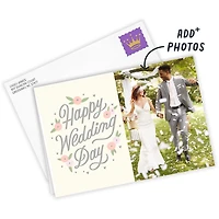 Floral Happy Day Custom Wedding Card for only USD 4.99 | Hallmark