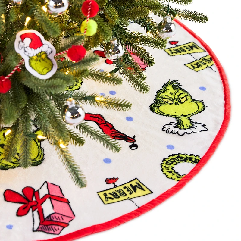 Dr. Seuss's How the Grinch Stole Christmas!™ Fabric Hallmark Tree Skirt, 48" for only USD 22.99 | Hallmark
