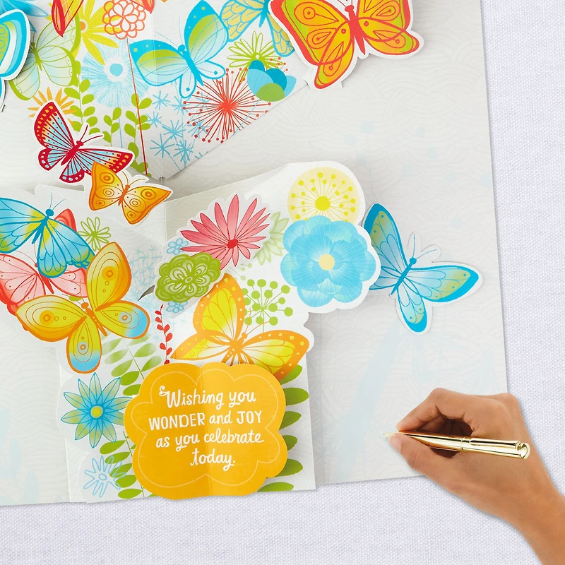 16" Joyful Butterflies Pop-Up Jumbo Birthday Card for only USD 12.99 | Hallmark