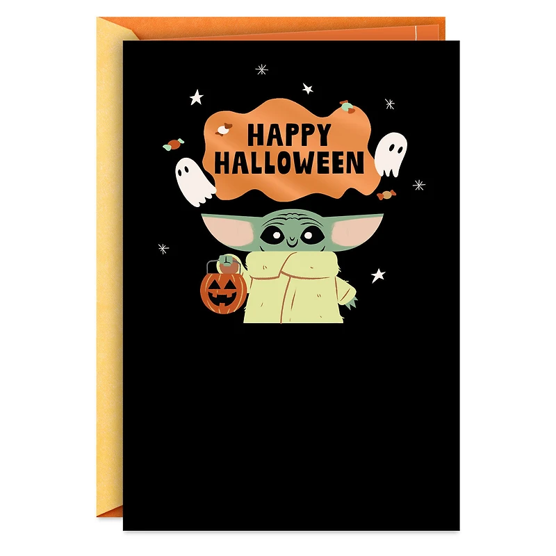Star Wars: The Mandalorian™ Grogu™ and Ghosts Halloween Card for only USD 2.99 | Hallmark