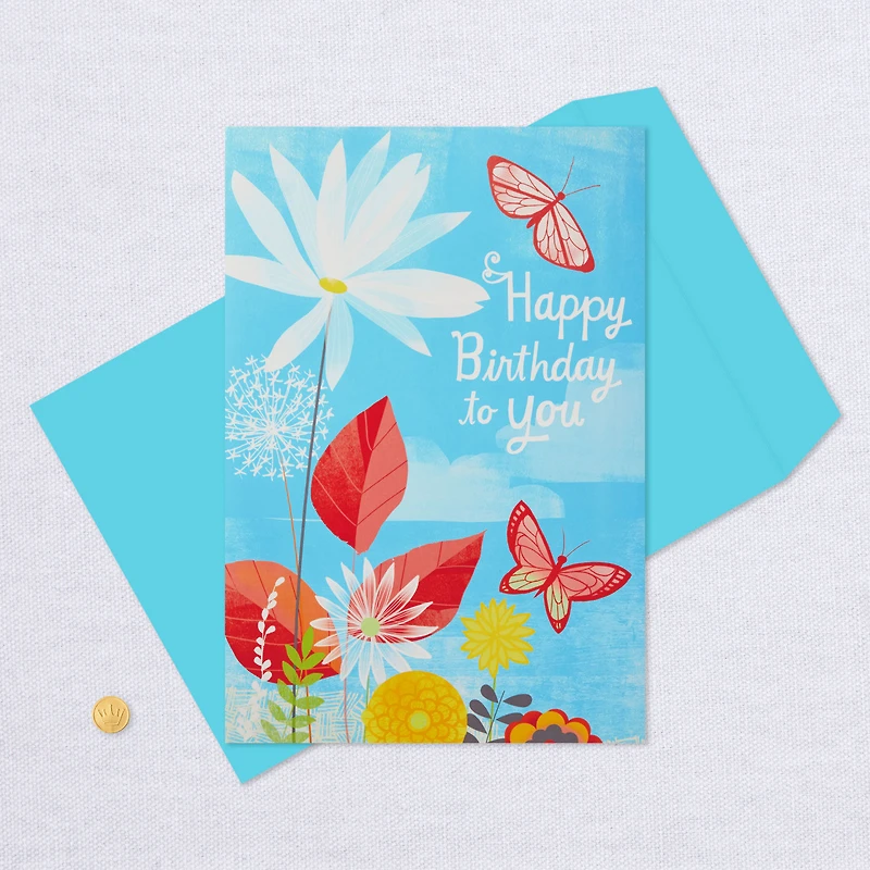 16" Joyful Butterflies Pop-Up Jumbo Birthday Card for only USD 12.99 | Hallmark