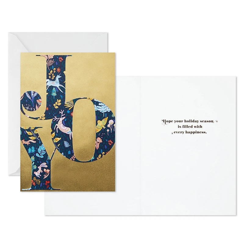 Botanical Joy on Gold Boxed Christmas Cards, Pack of 16 for only USD 12.49 | Hallmark