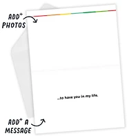 Personalized Lucky Me Rainbow Stripes Photo Card for only USD 4.99 | Hallmark